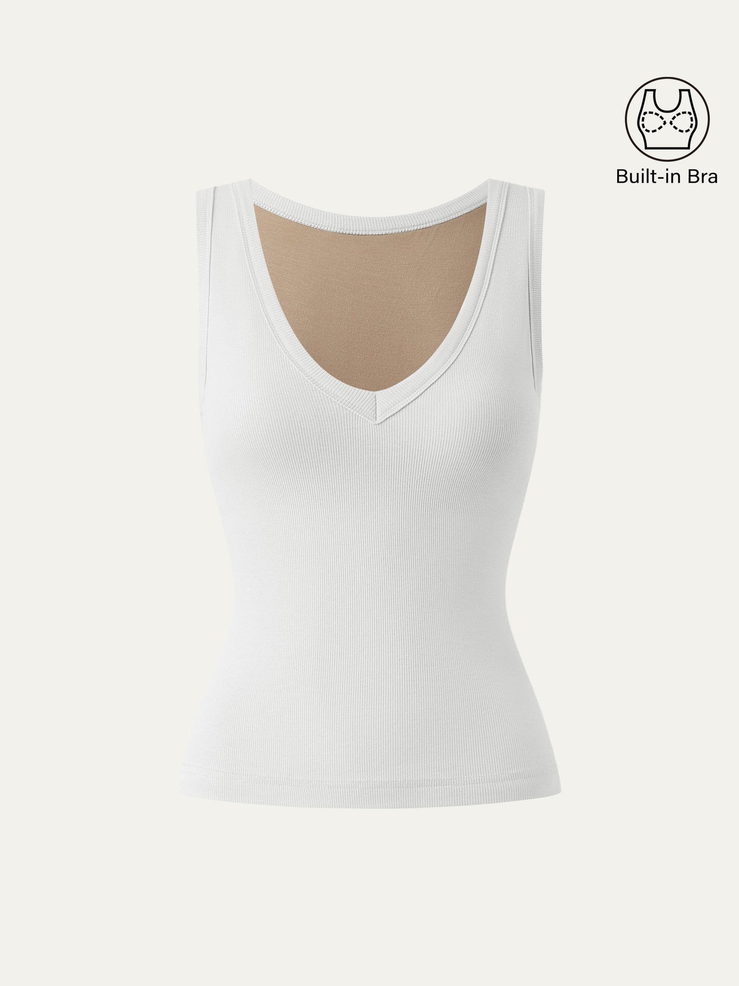 Dehnbare V-Ausschnitt Baumwolle Neue Luftige Brami Tanktop