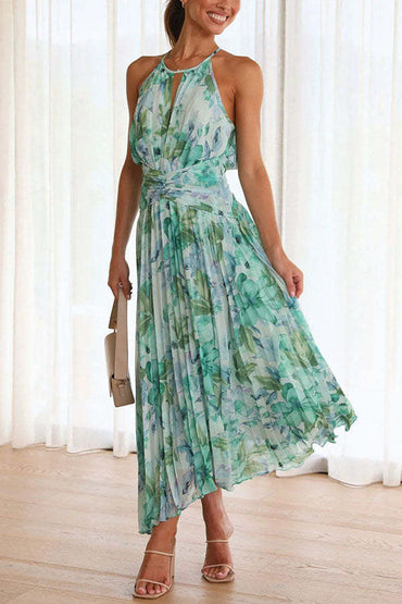 Aloysia - Blumenprint Maxi Kleid