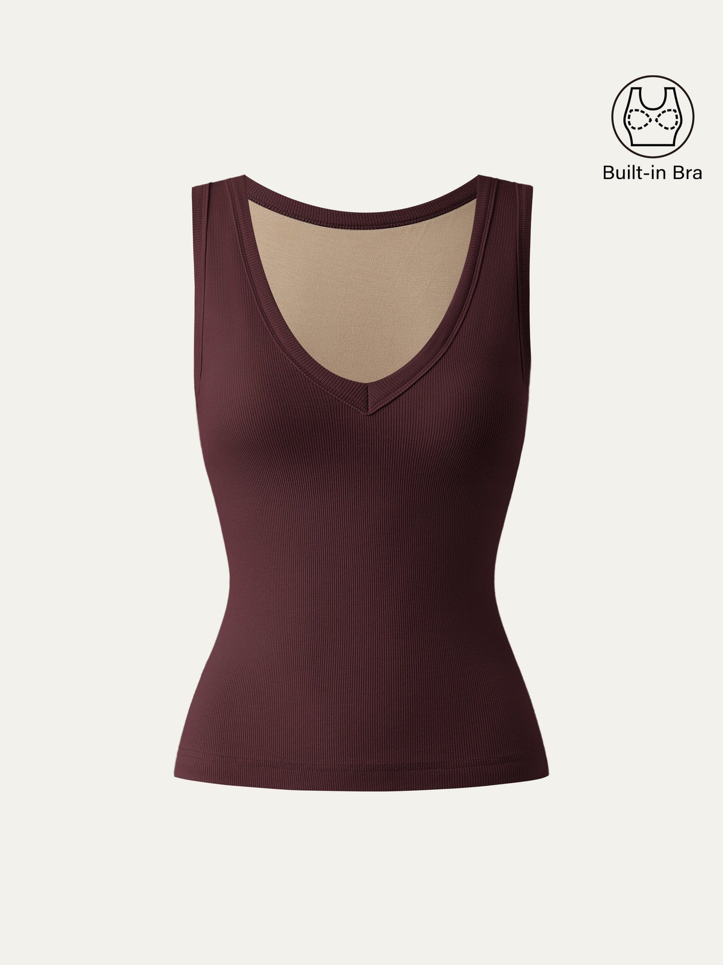 Dehnbare V-Ausschnitt Baumwolle Neue Luftige Brami Tanktop