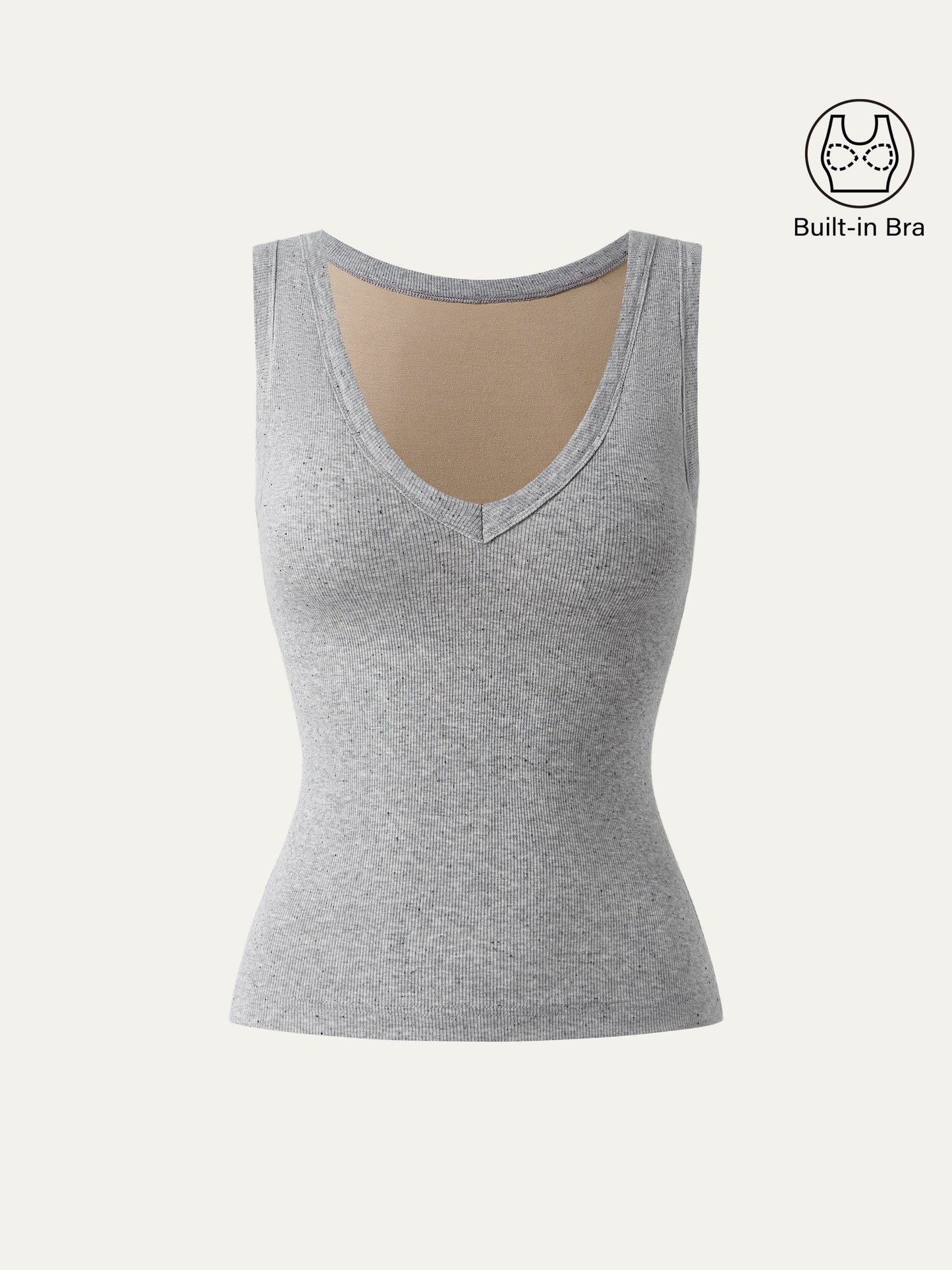Dehnbare V-Ausschnitt Baumwolle Neue Luftige Brami Tanktop