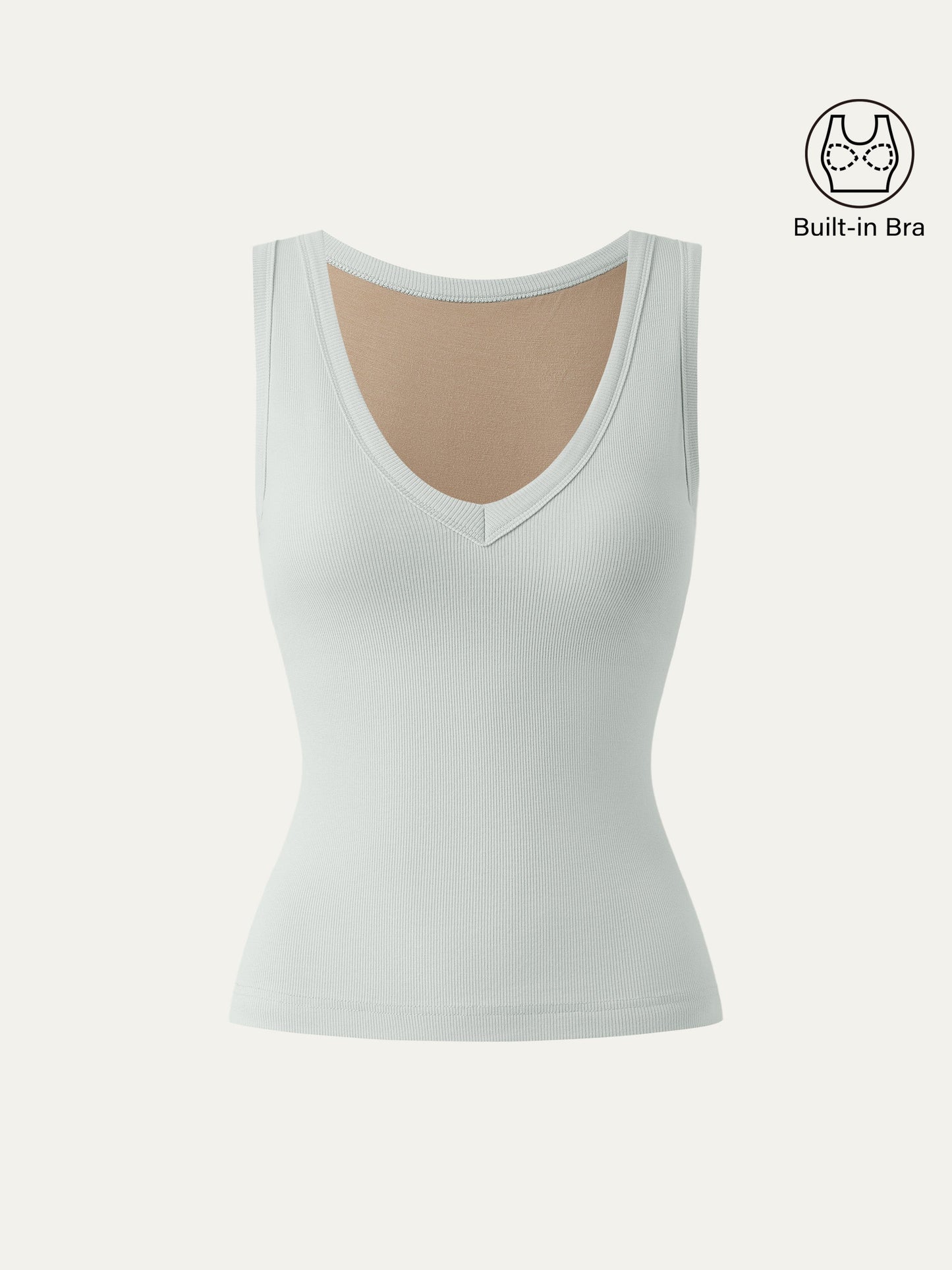 Dehnbare V-Ausschnitt Baumwolle Neue Luftige Brami Tanktop