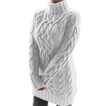 Einfarbige Strickpullover