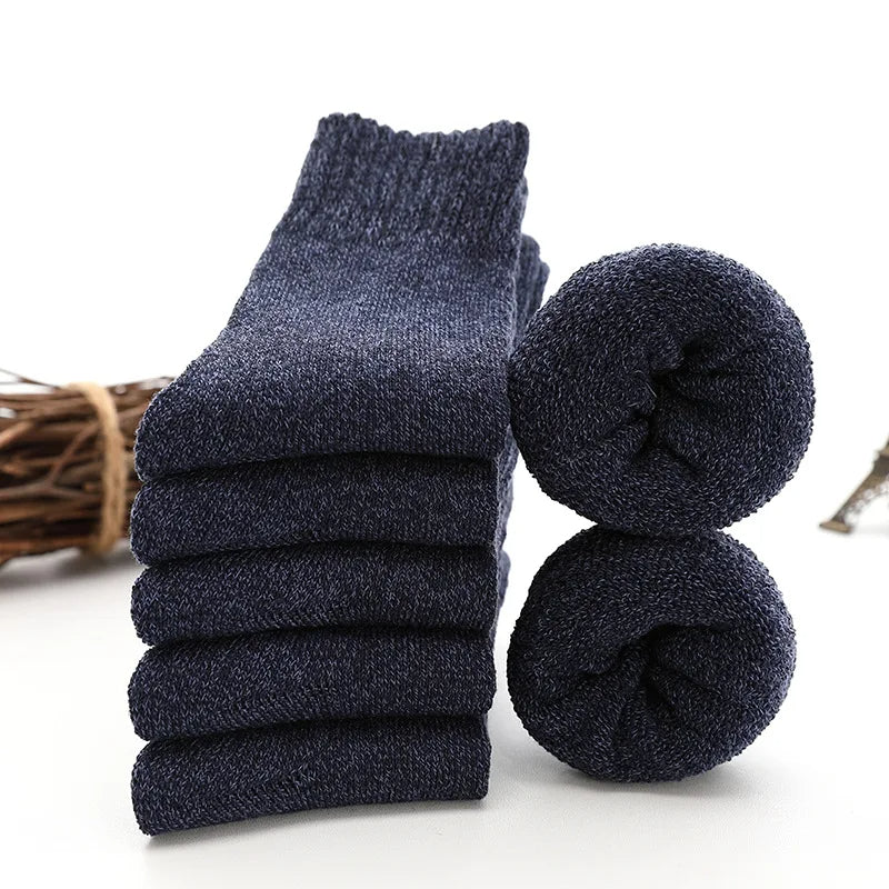 5 paar thermosocks gemaakt van dikke wol