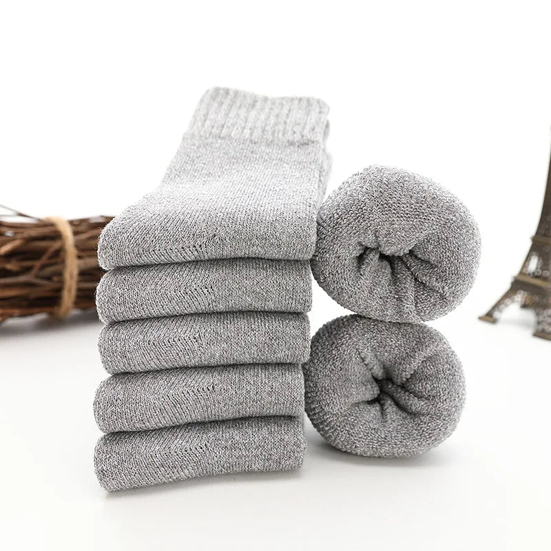 5 paar thermosocks gemaakt van dikke wol