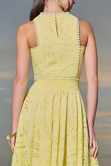 Paris Dreaming Besticktes Spitzen-Crop-Top