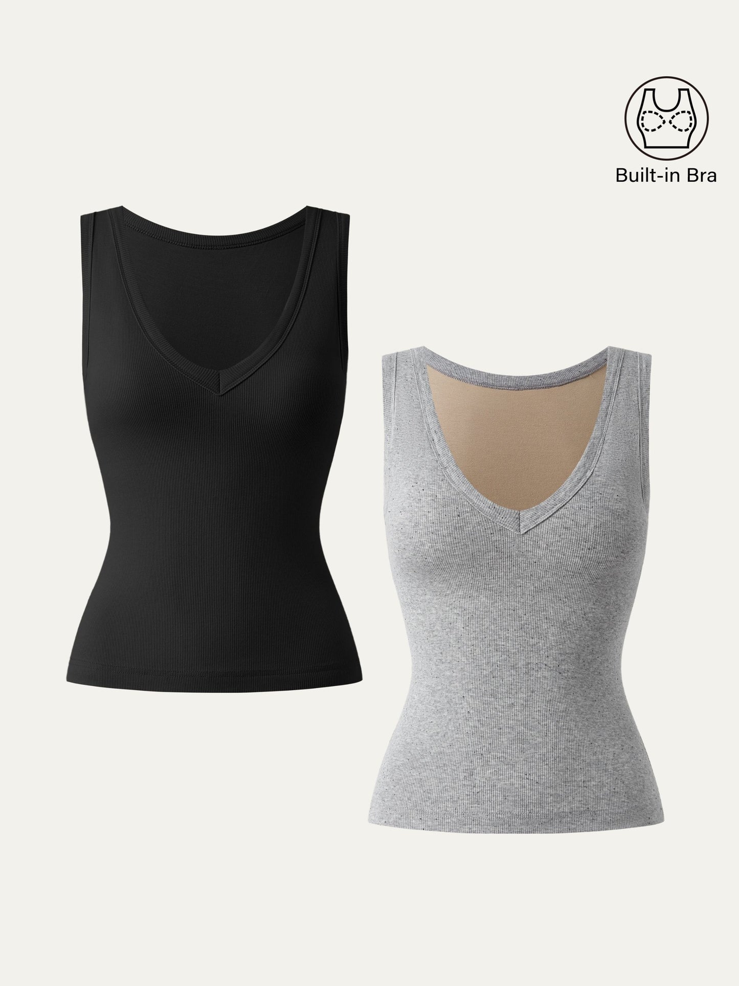 Dehnbare V-Ausschnitt Baumwolle Neue Luftige Brami Tanktop