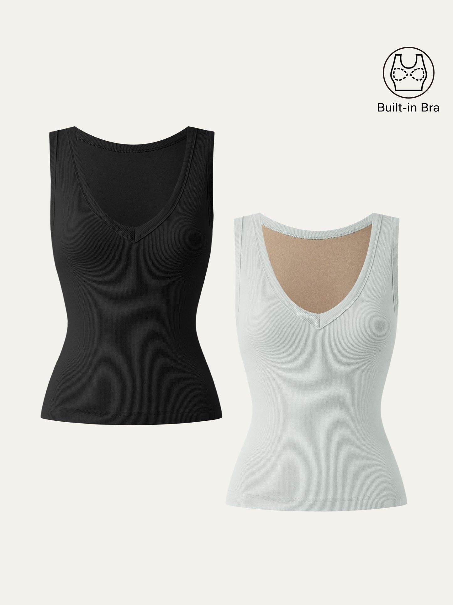 Dehnbare V-Ausschnitt Baumwolle Neue Luftige Brami Tanktop