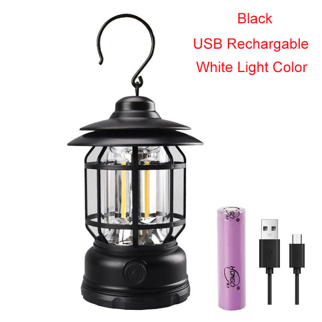 Tragbare Retro-Campinglampe