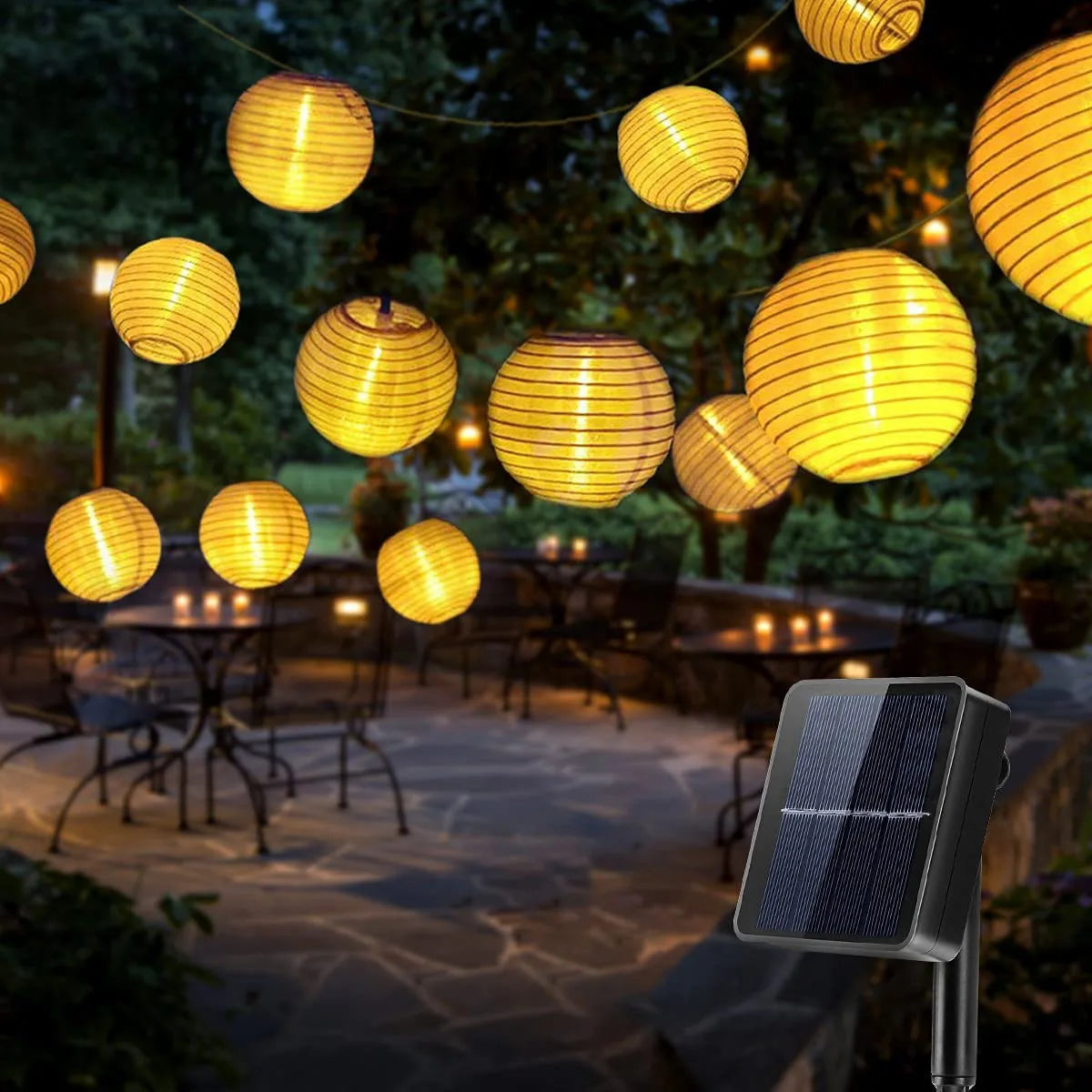 Wasserfeste Solar-Laternen-Lichterkette