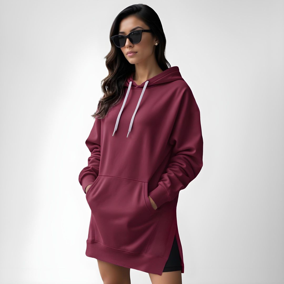 Oversized Kapuzenkleid (Neuheit)