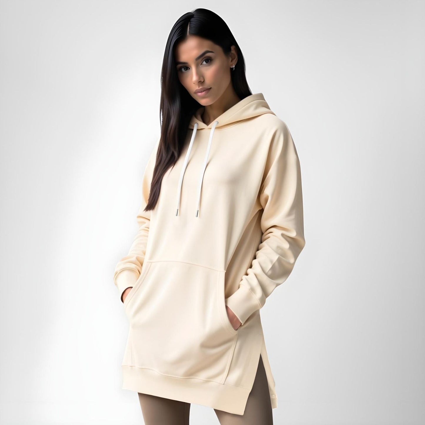 Oversized Kapuzenkleid (Neuheit)