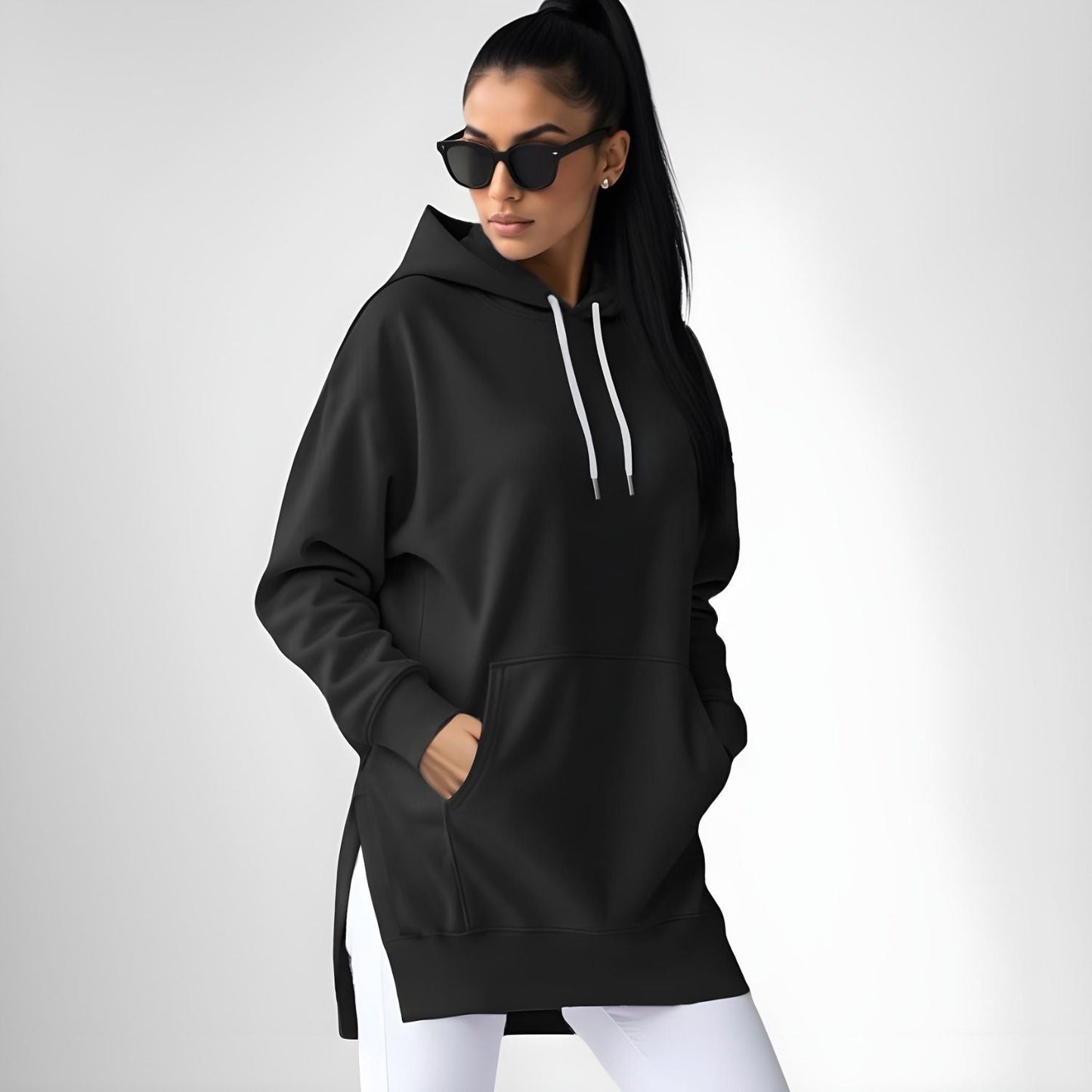 Oversized Kapuzenkleid (Neuheit)