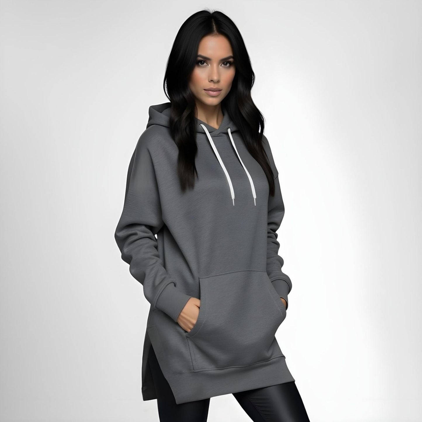 Oversized Kapuzenkleid (Neuheit)