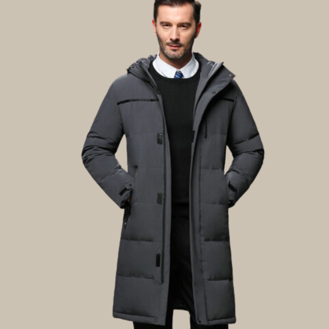 Mozes | Luxury heren winterjas met ritszakken
