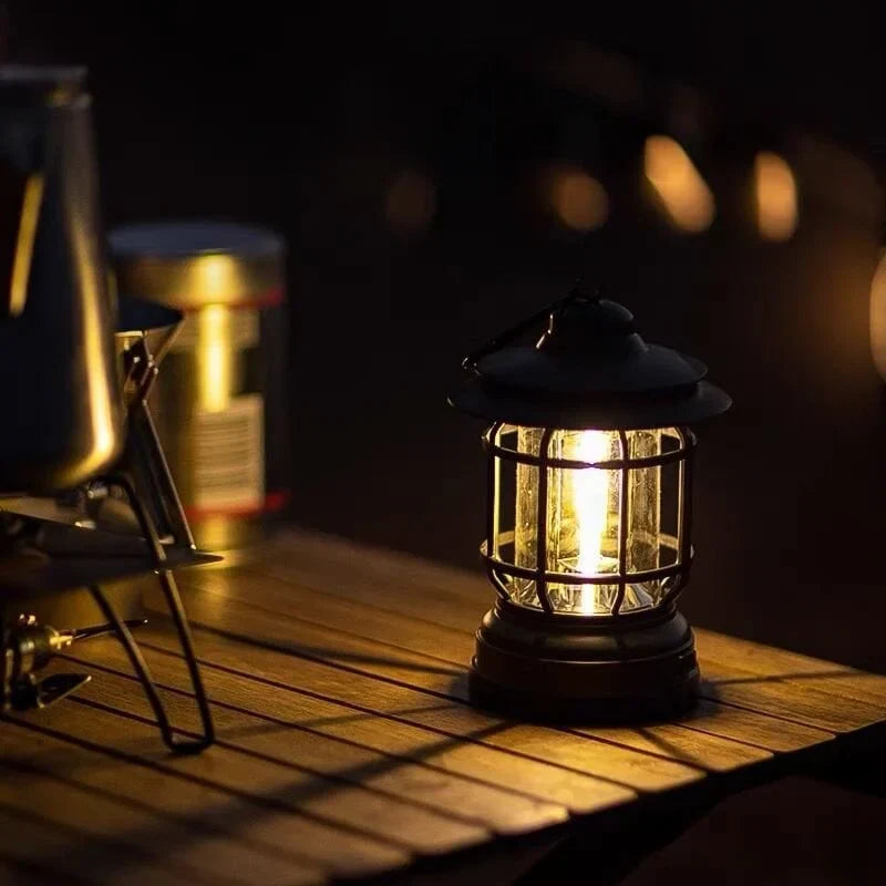 Tragbare Retro-Campinglampe