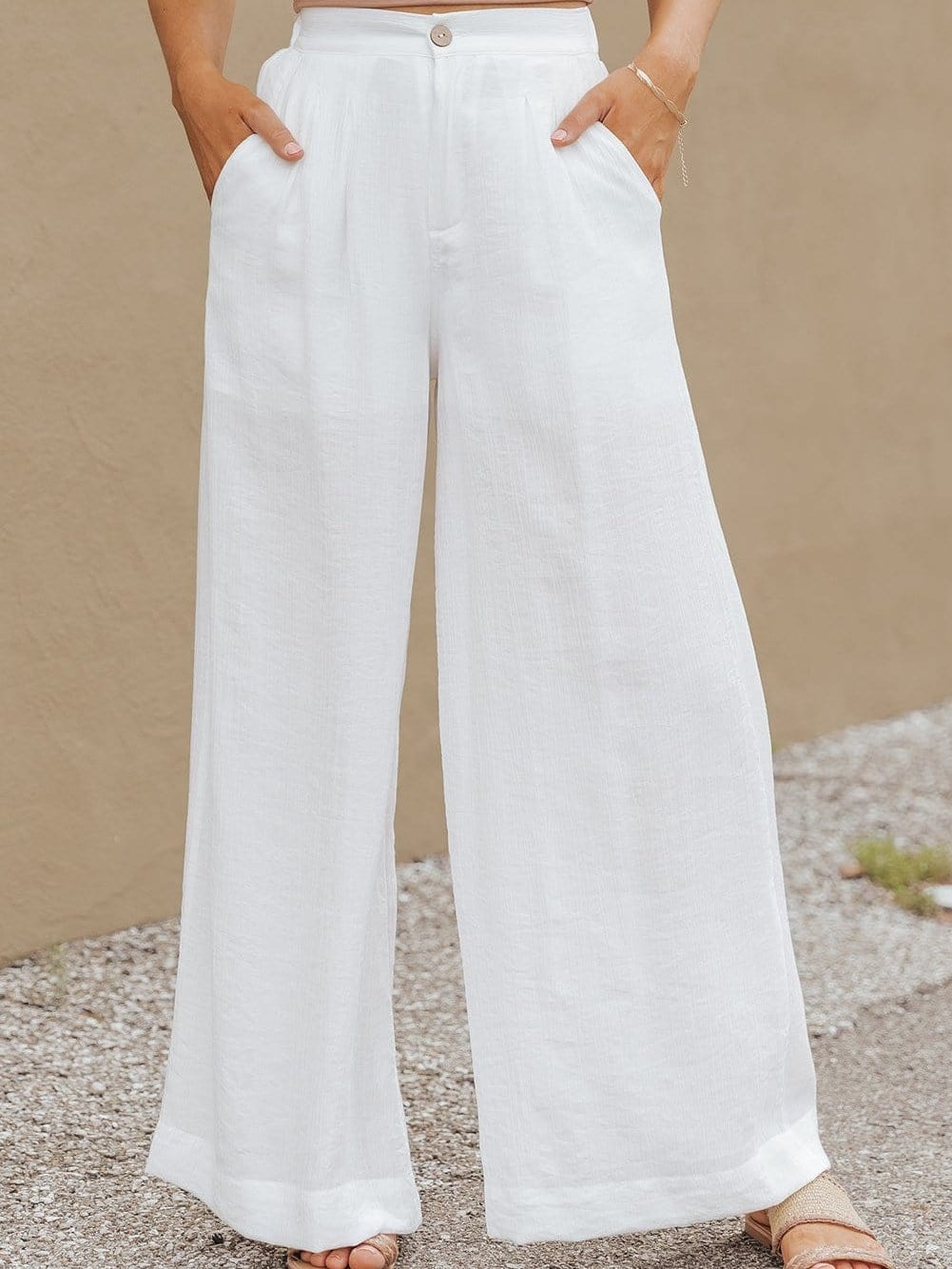 Einseitiges Crop Top & Hosenanzug mit Mop-Design, zweiteilig