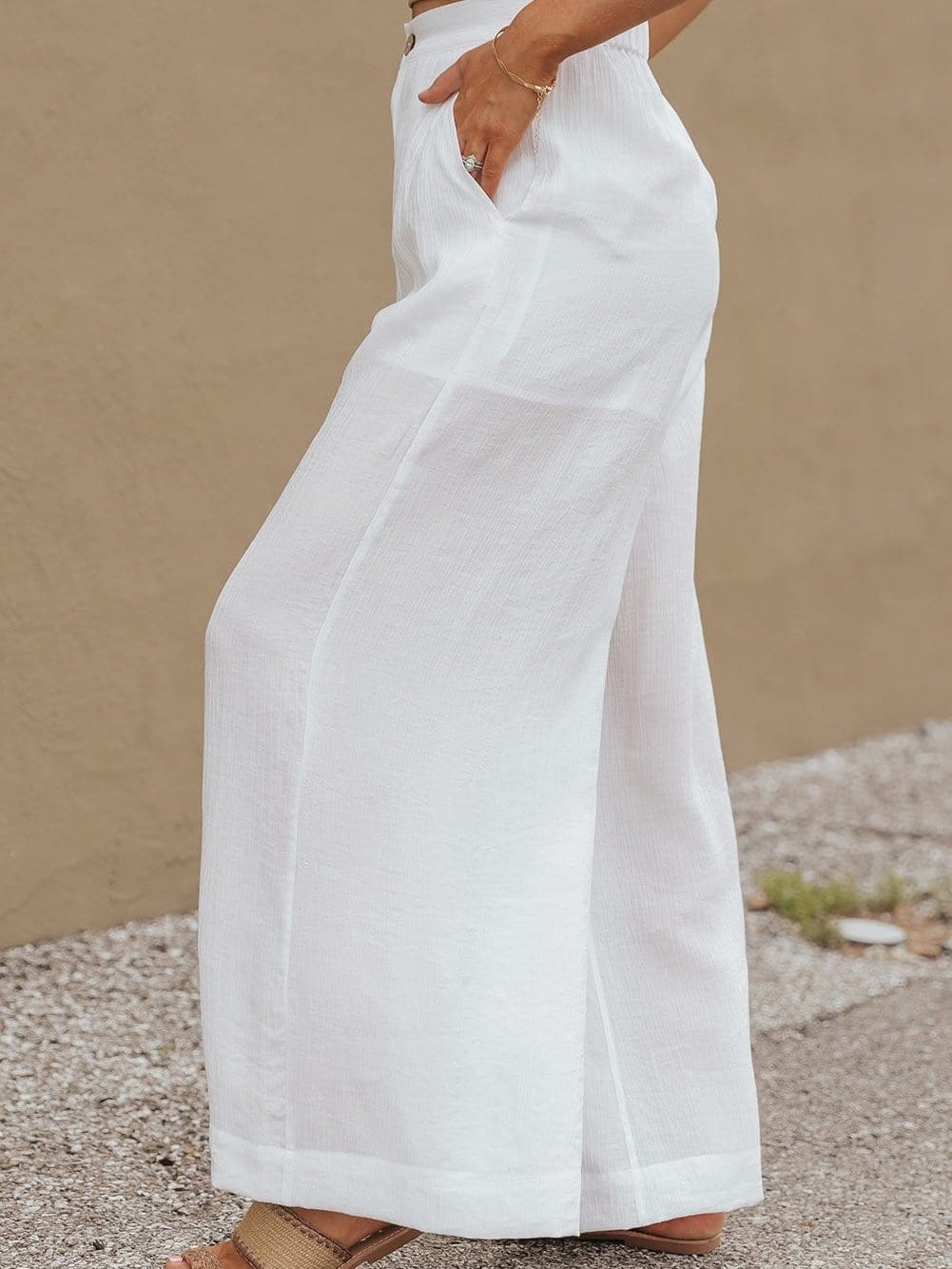 Einseitiges Crop Top & Hosenanzug mit Mop-Design, zweiteilig