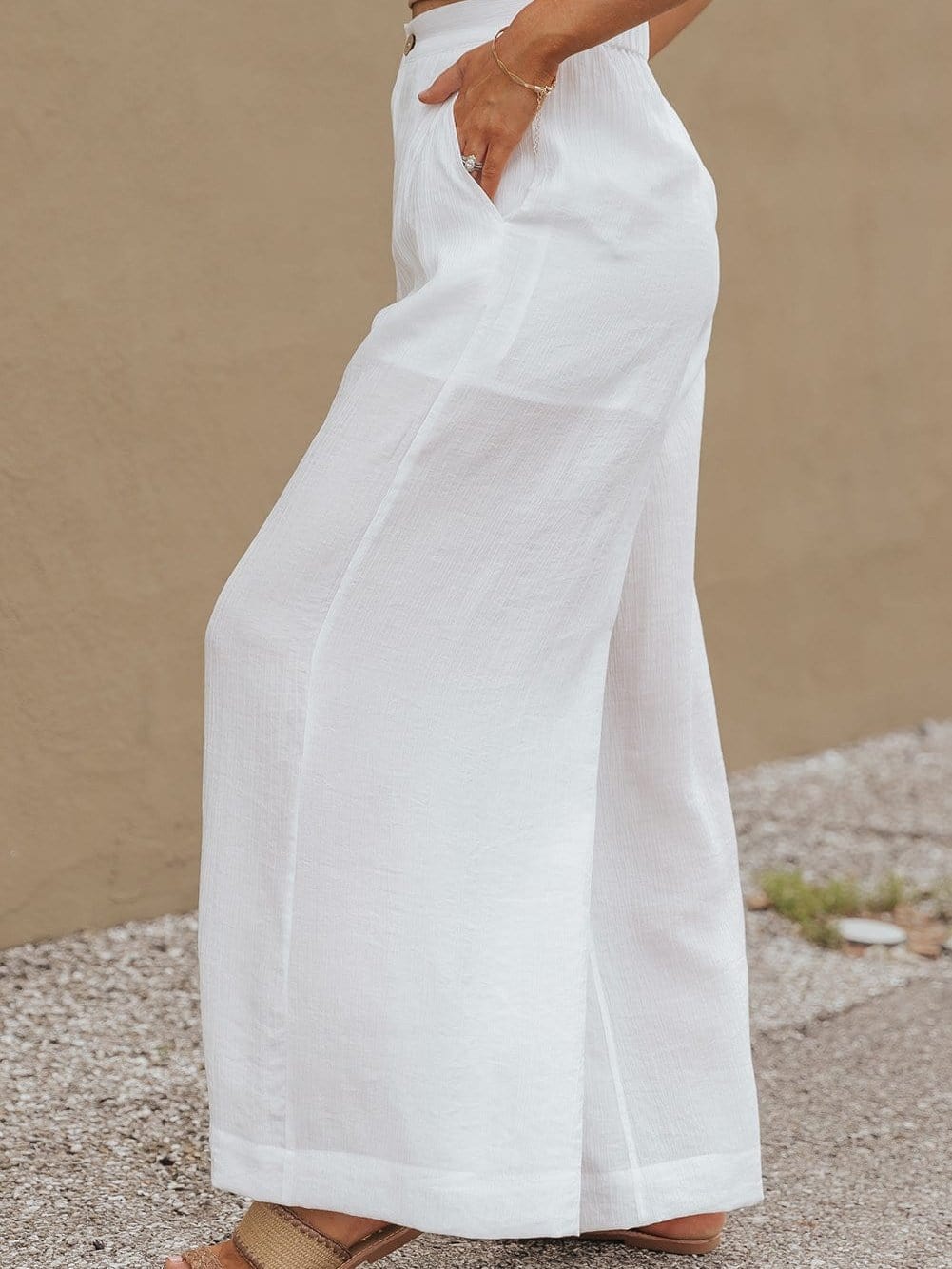 Einseitiges Crop Top & Hosenanzug mit Mop-Design, zweiteilig
