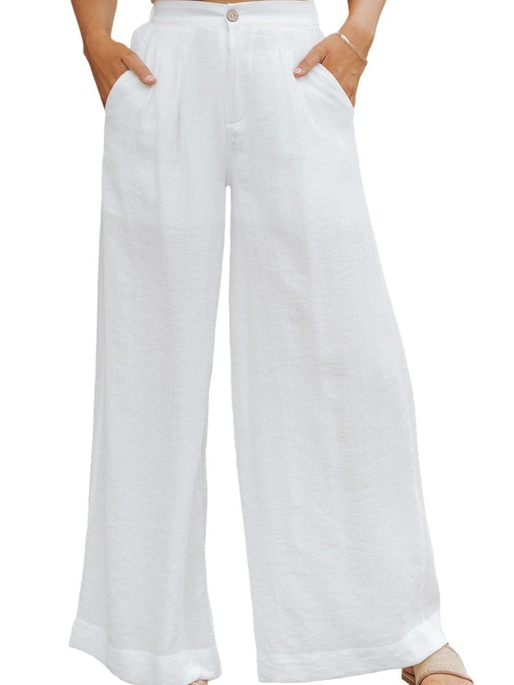 Einseitiges Crop Top & Hosenanzug mit Mop-Design, zweiteilig