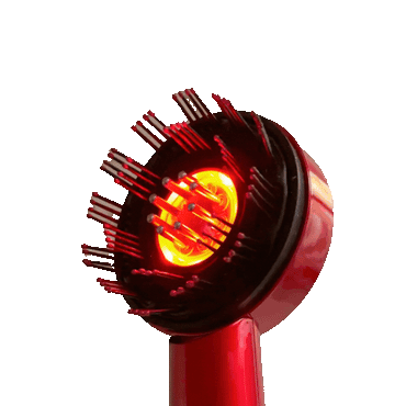 Vibrationshaarbürste mit Pflegeöl für die Kopfhaut