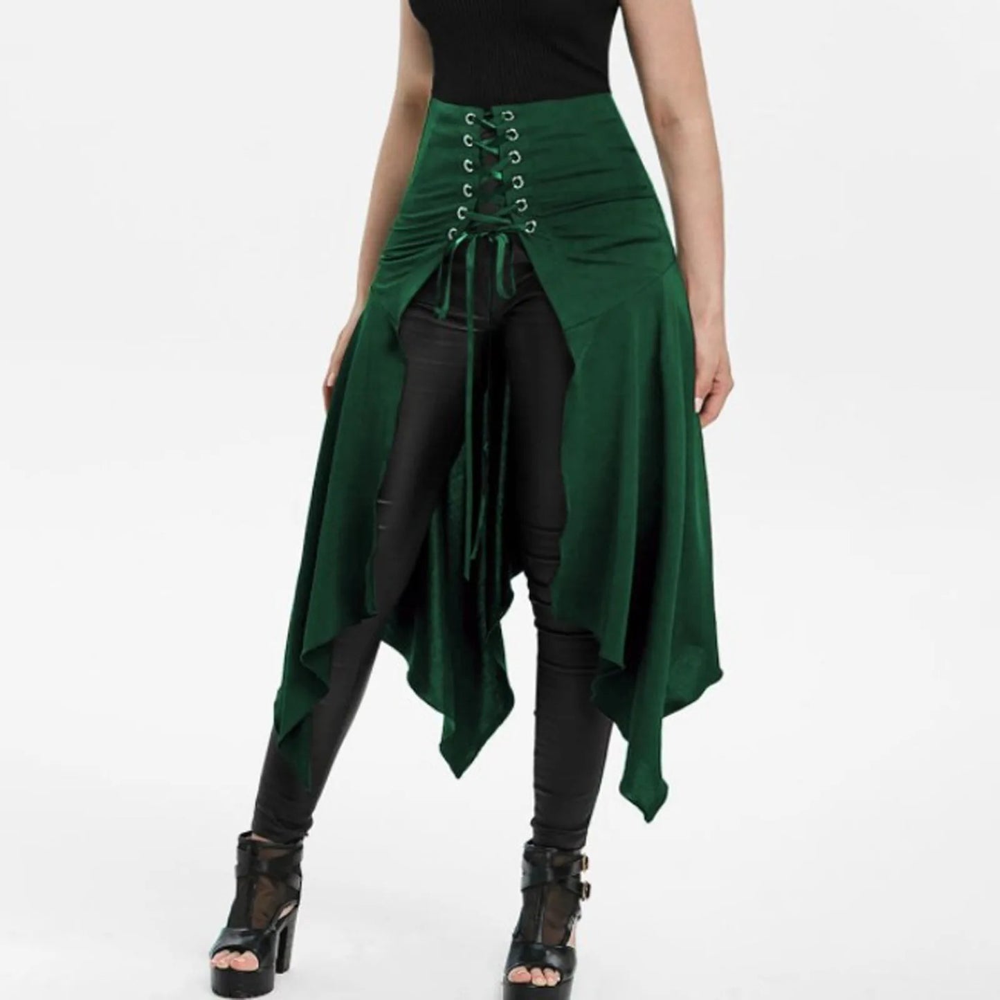 Asymmetrische gotische rok