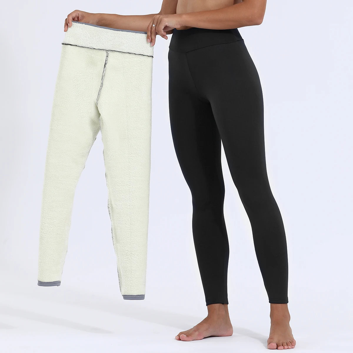 Dikke winterlegging met hoge taille