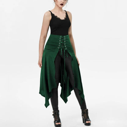 Asymmetrische gotische rok