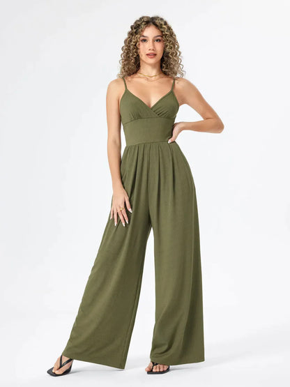 Ella | Jumpsuit met wijde pijpen