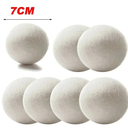 Set van 6 wollen drogerballen