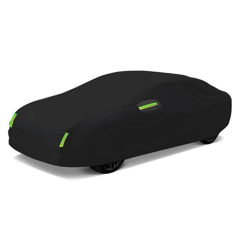 Autoverdekking met reflectorstrips voor buitengebruik