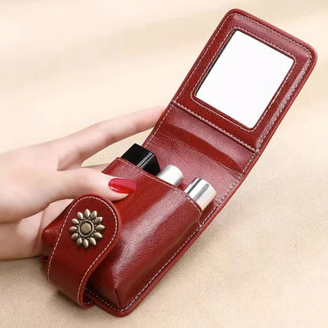 Mini make-uptas met spiegel