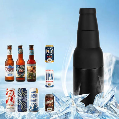 Bierflessen en doses met bieropeners