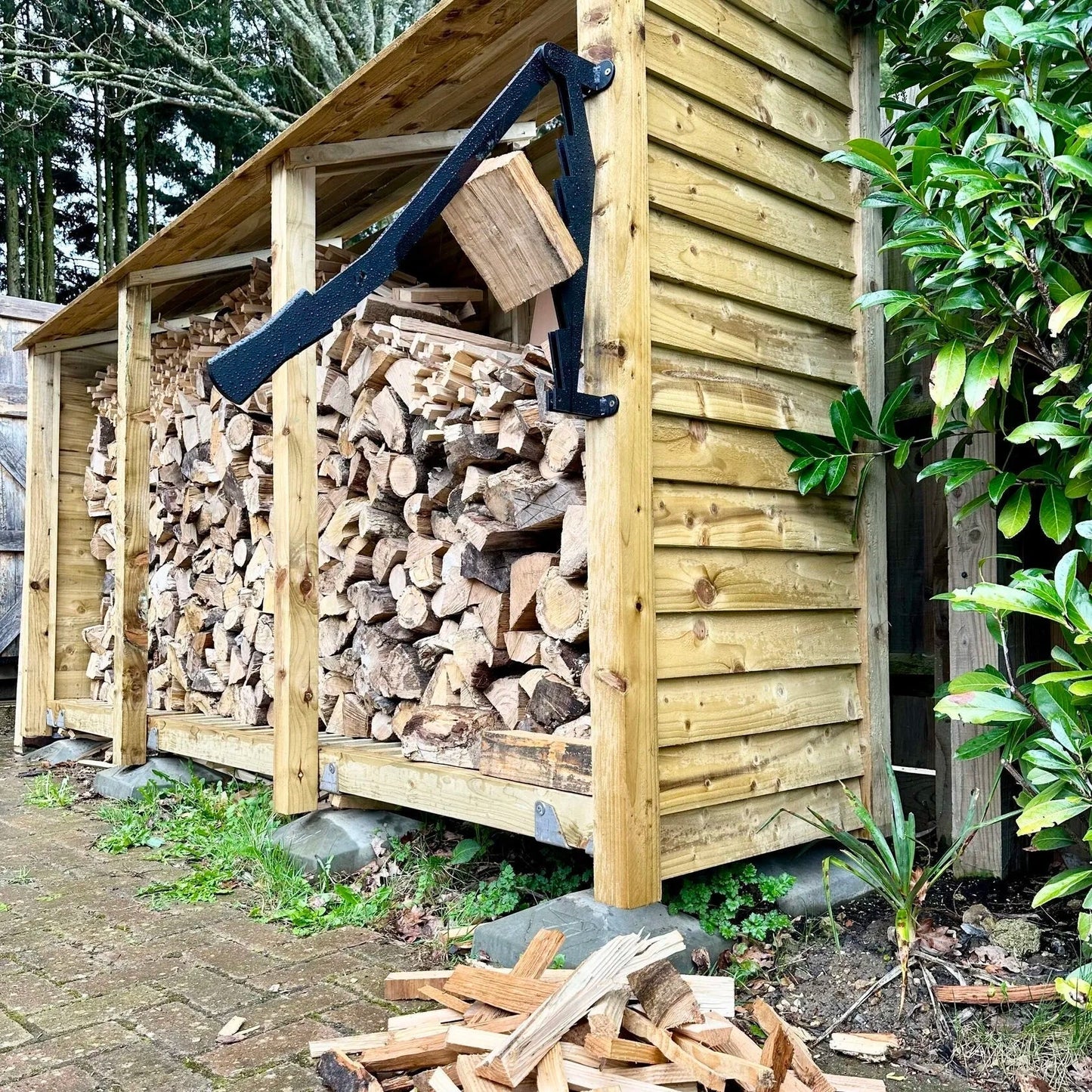 Wandmontierter Holzspalter - Scheiten Spalter