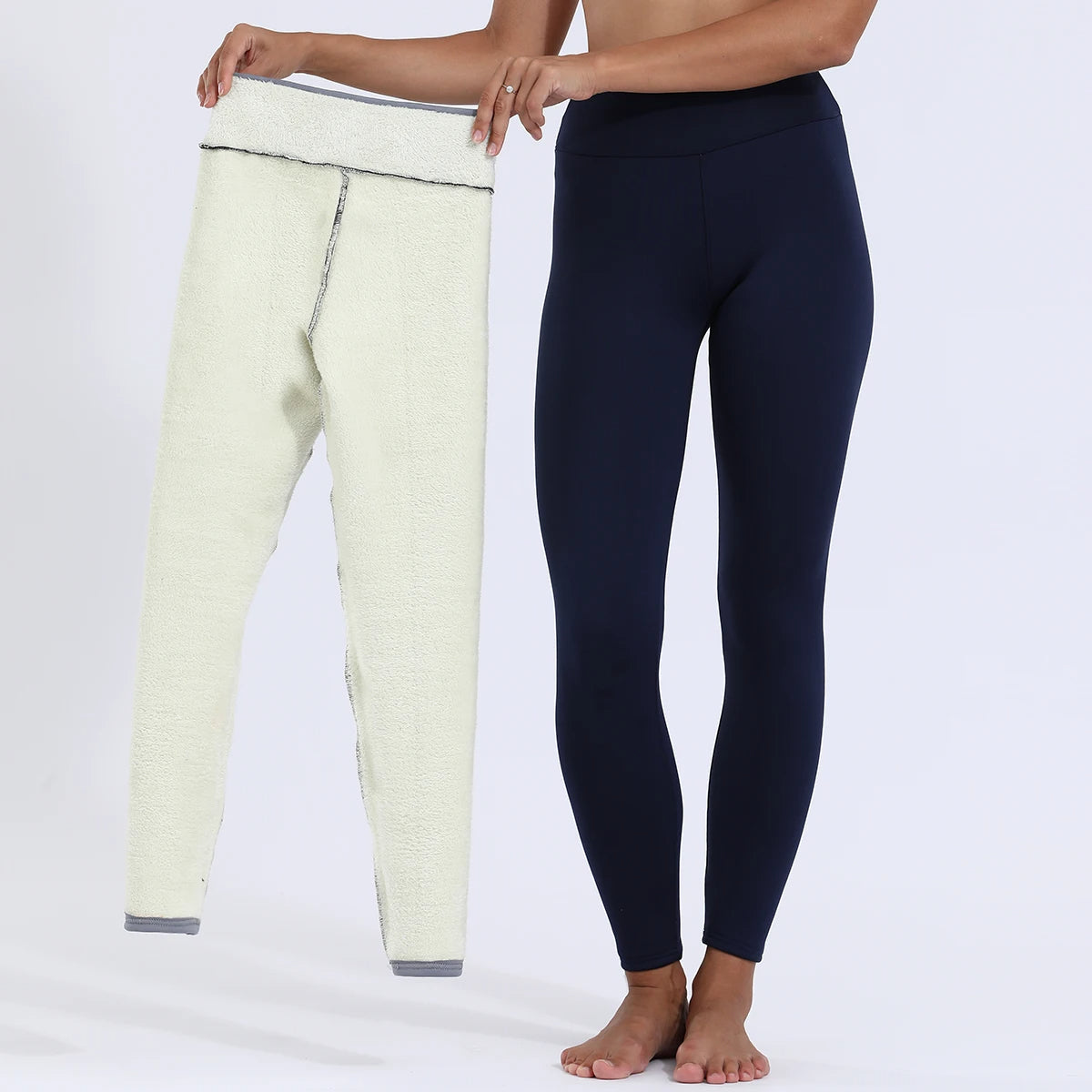 Dikke winterlegging met hoge taille