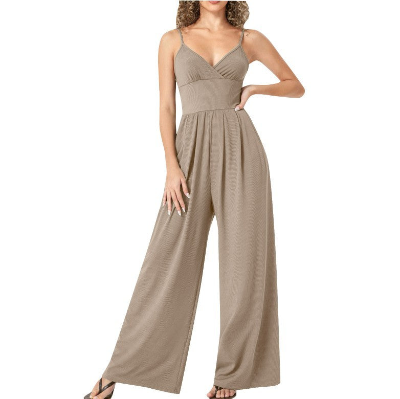 Ella | Jumpsuit met wijde pijpen