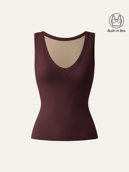 Dehnbare V-Ausschnitt Baumwolle Neue Luftige Brami Tanktop