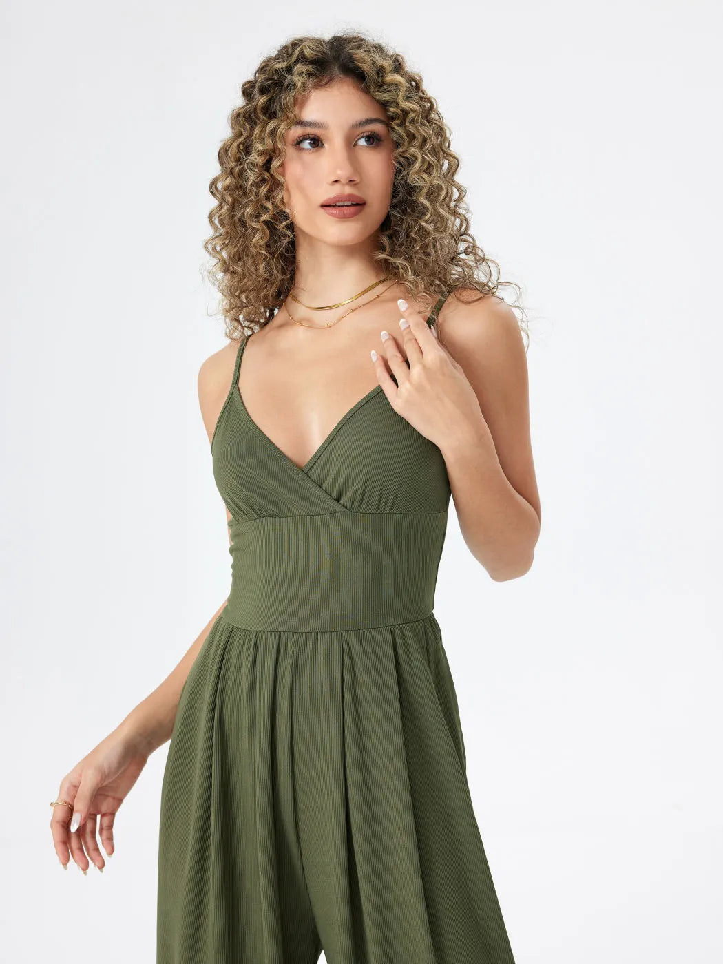 Ella | Jumpsuit met wijde pijpen