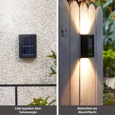Deluxe Drahtlose LED Solar Wandlampen - Verwandeln Sie Ihren Garten mit dem perfekten Ambiente!
