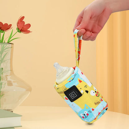 Draagbare fles warmer