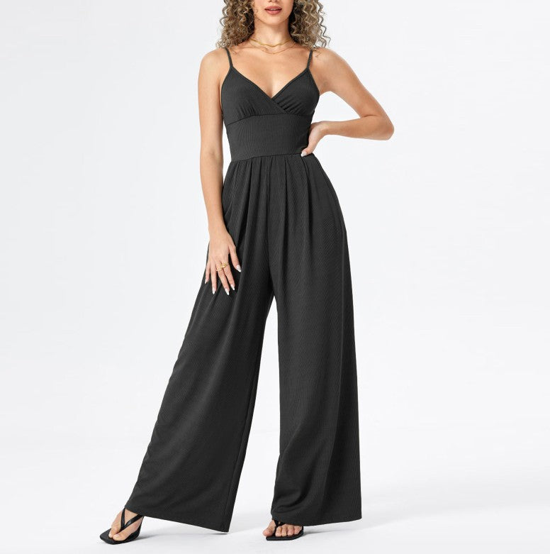Ella | Jumpsuit met wijde pijpen