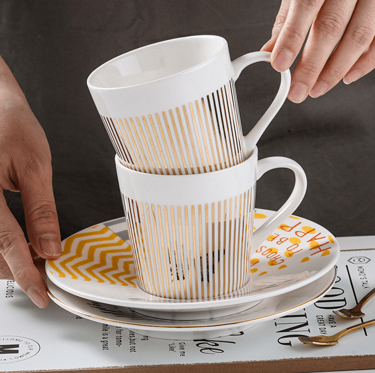 Sip Bewegte Reflexion Kreativer Kaffeetassenspiegel