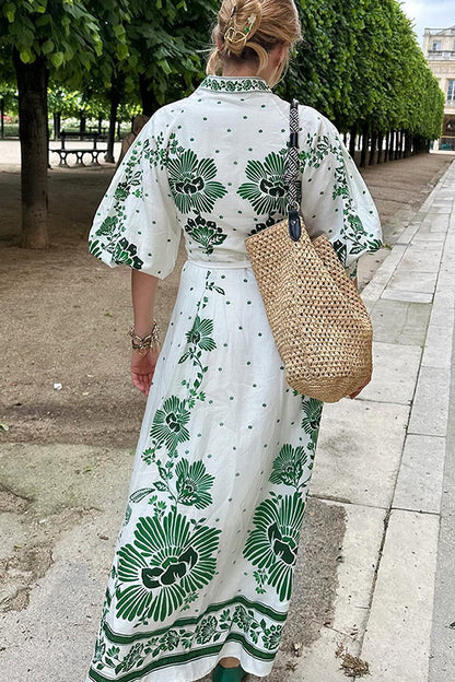 Botanisches Maxikleid- 🌿 Umarme die Natur mit Stil