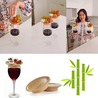 Bamboo Coasters voor wijnglazen