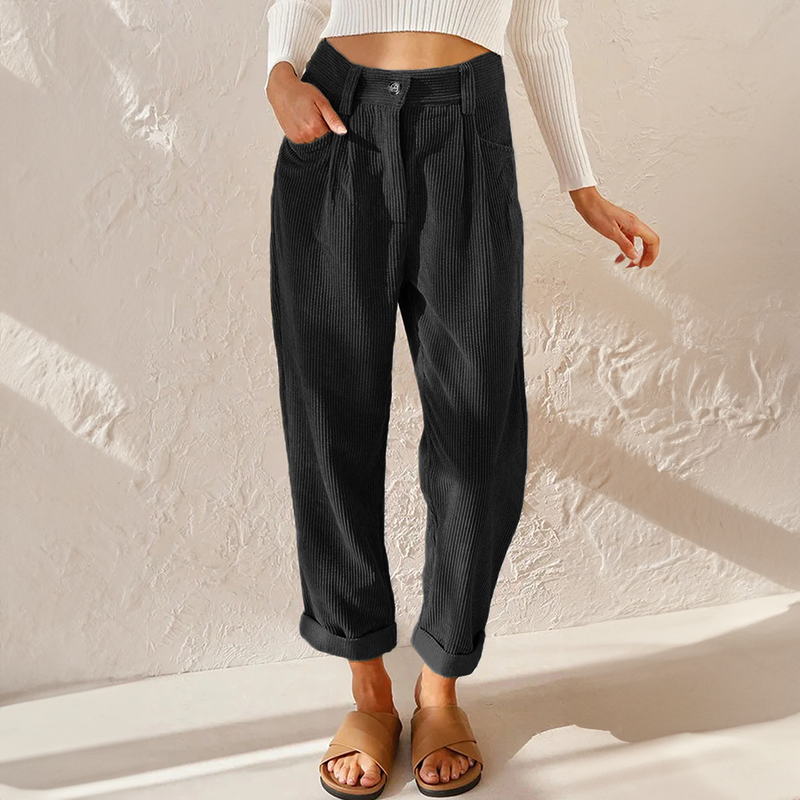 Elise | Casual corduroy broek