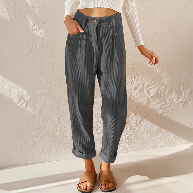 Elise | Casual corduroy broek