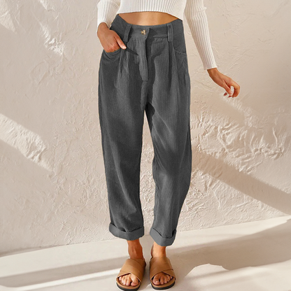 Elise | Casual corduroy broek