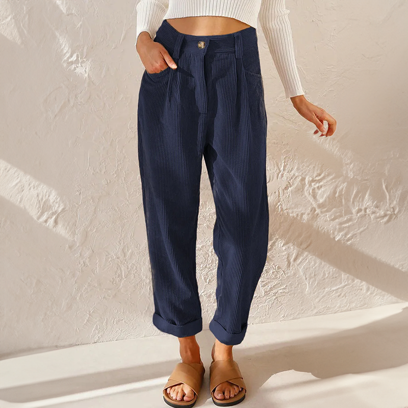Elise | Casual corduroy broek