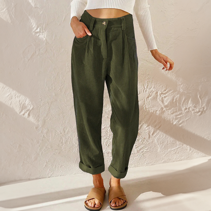 Elise | Casual corduroy broek