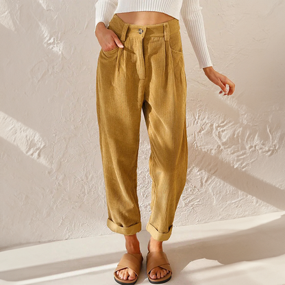 Elise | Casual corduroy broek