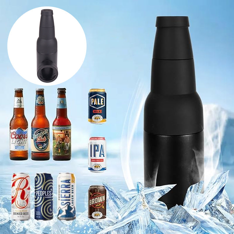 Bierflessen en doses met bieropeners